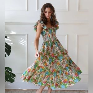 Mille Olympia Dress - Summer Garden